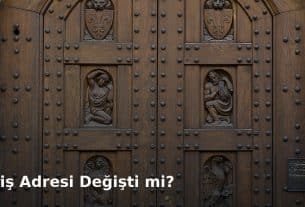 Ahşap bina kapısı; üzerinde giriş adresi değişti mi başlığı